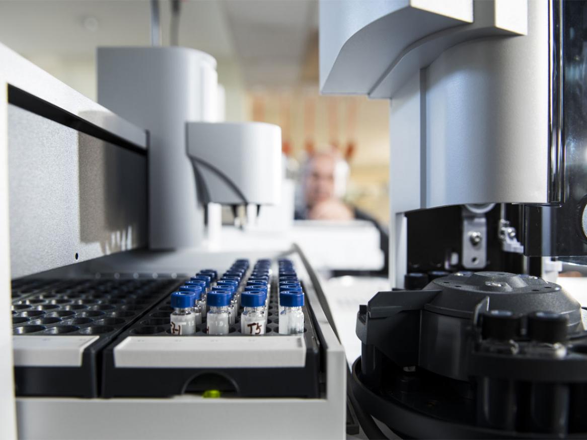 A desk with research material