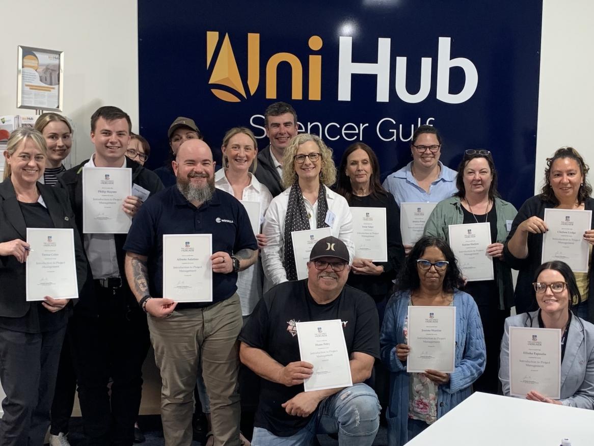 Group participating in Introduction to Project Management short course in Port Augusta on 28 August 2024
