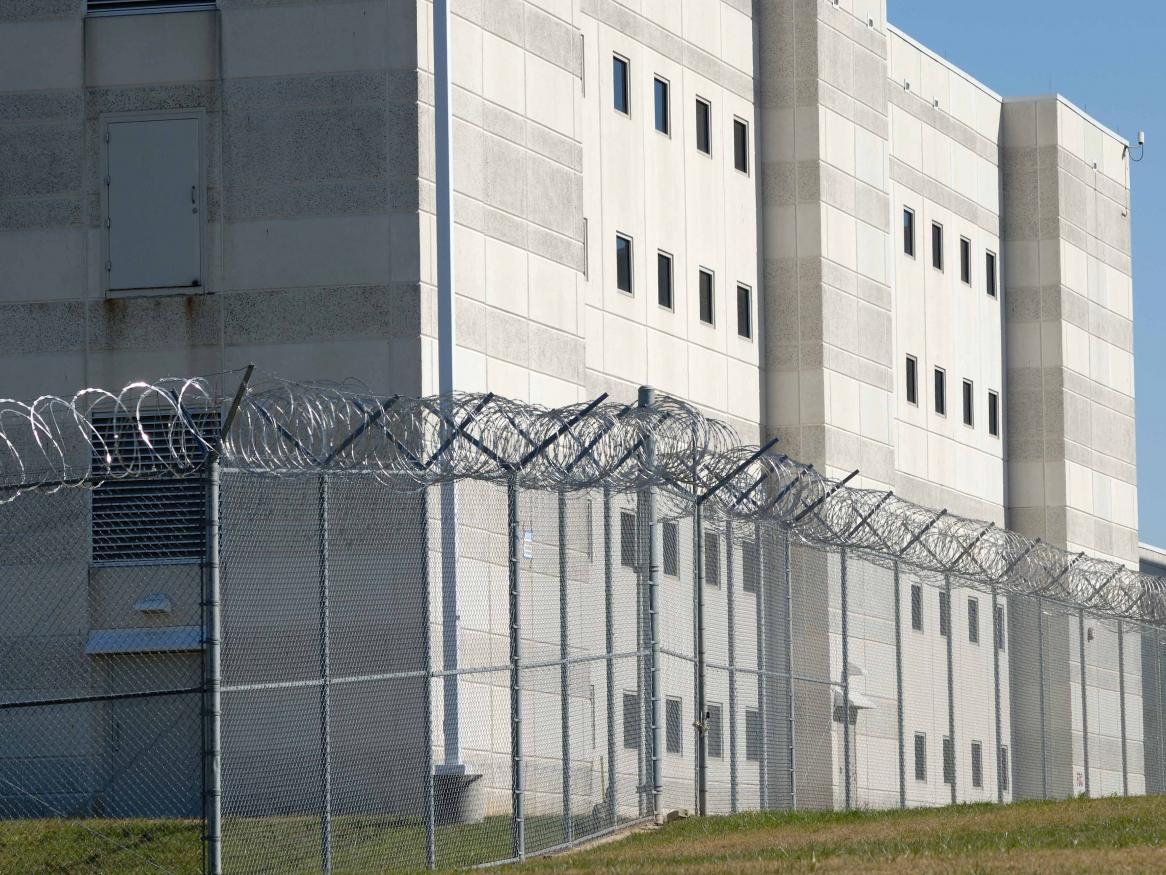 A prison building